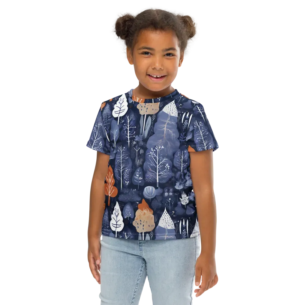 Midnight Canopy on Kids Crew Neck T-Shirt — Front