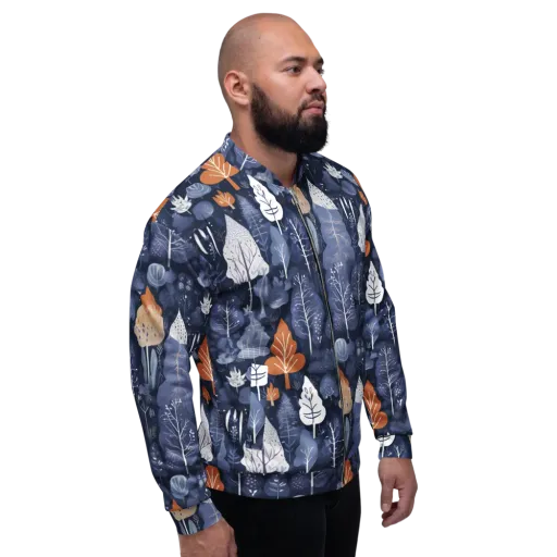 Midnight Canopy on a Bomber Jacket