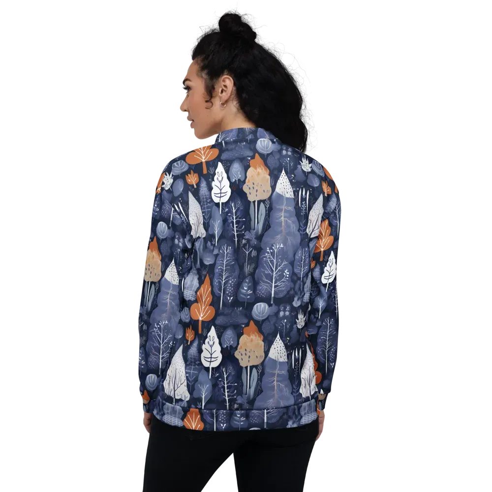 Midnight Canopy on Bomber Jacket — Back