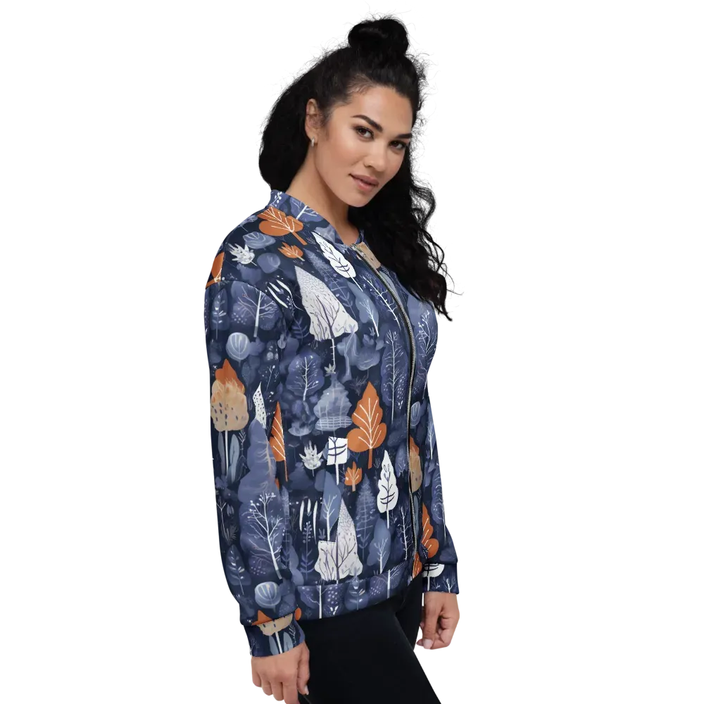 Midnight Canopy on Bomber Jacket — Right