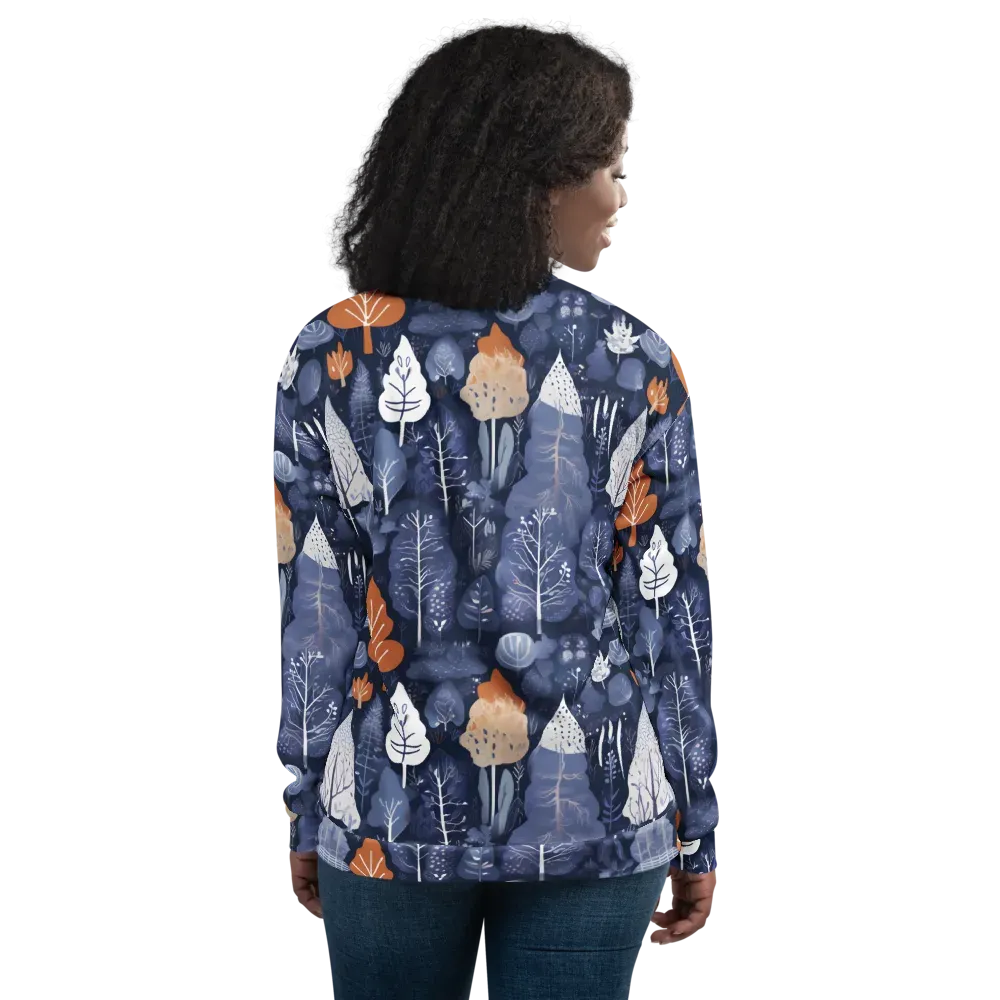 Midnight Canopy on Bomber Jacket — Back