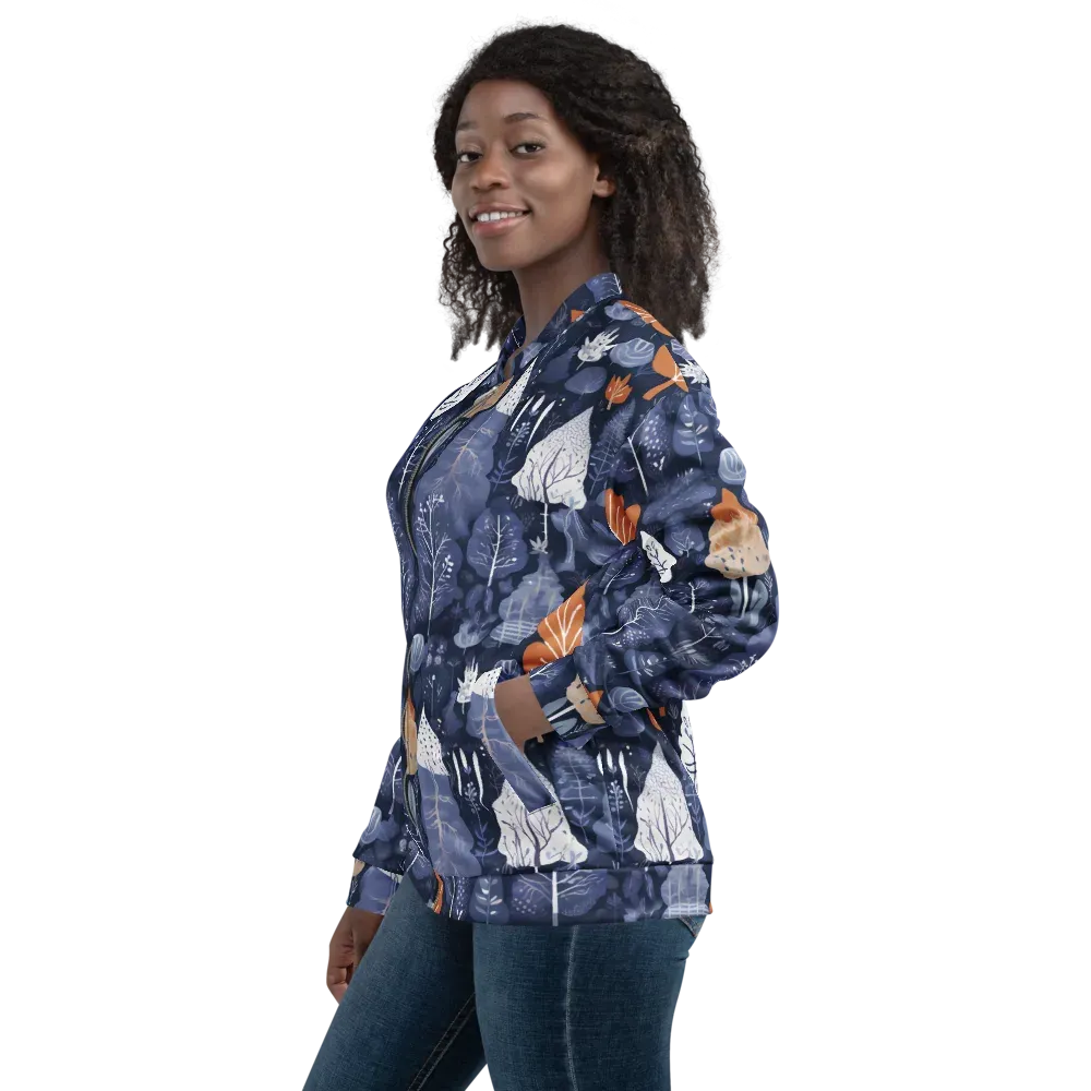 Midnight Canopy on Bomber Jacket — Left