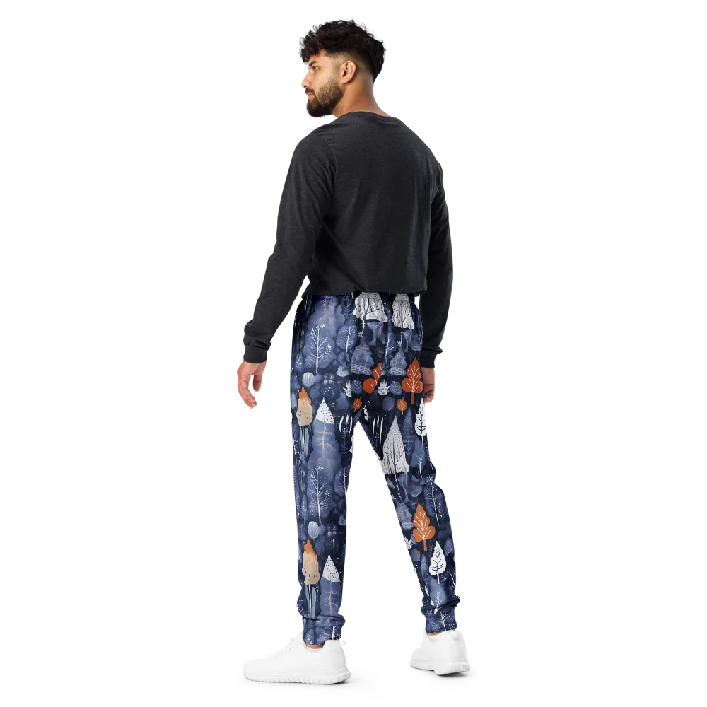 Midnight Canopy on Men's Joggers — Back
