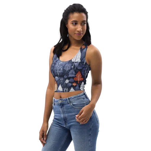 Midnight Canopy on a Crop Top