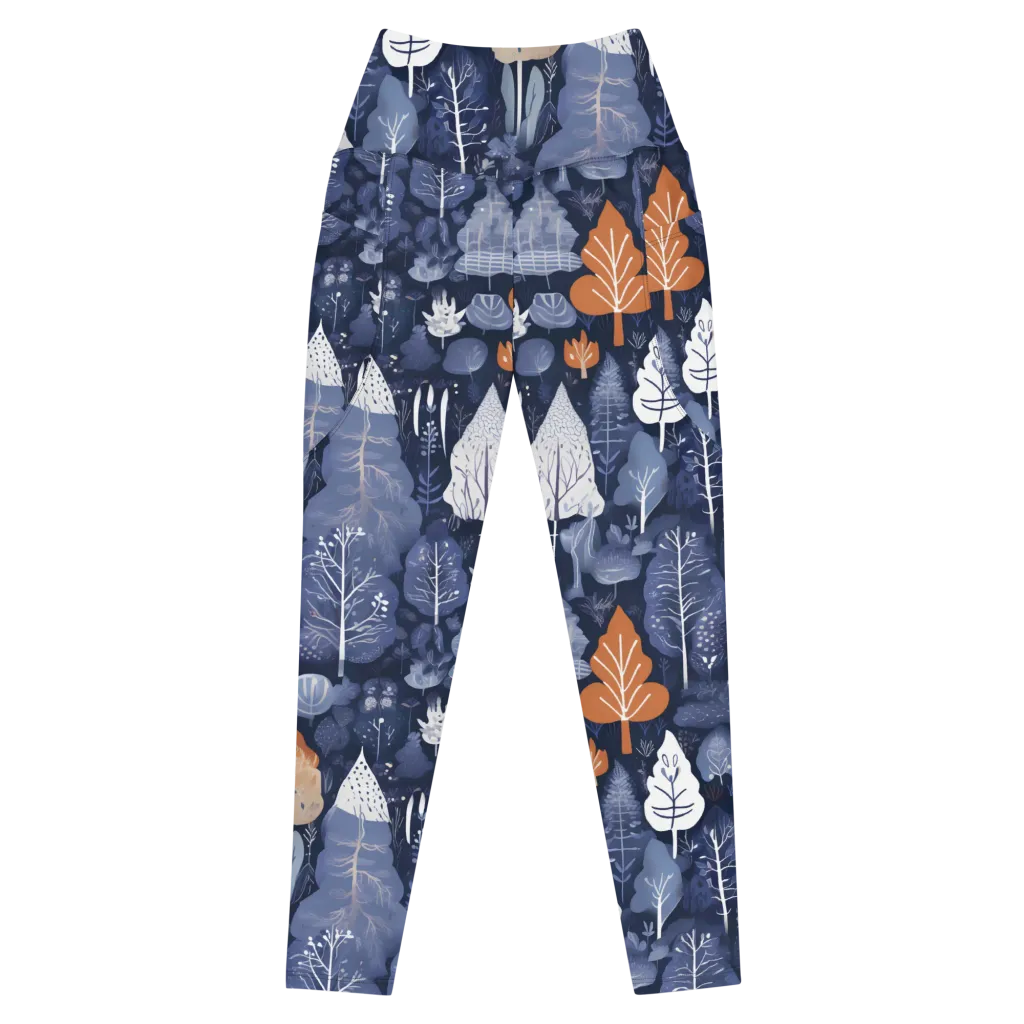 Midnight Canopy on Leggings with Pockets — Front