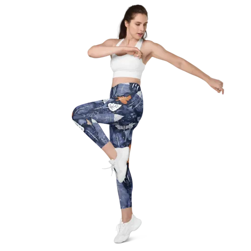Midnight Canopy on a Leggings with Pockets