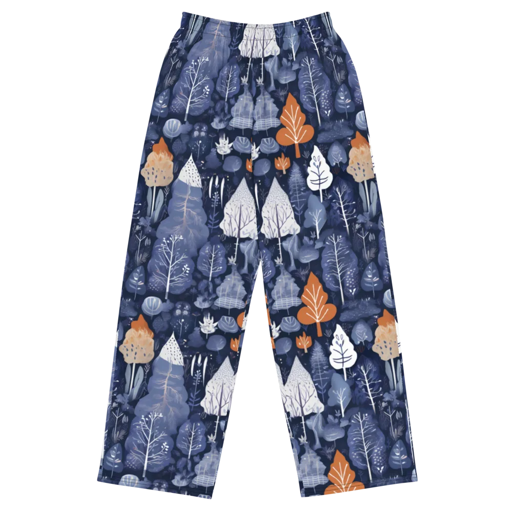 Midnight Canopy on Wide-Leg Pants — Front