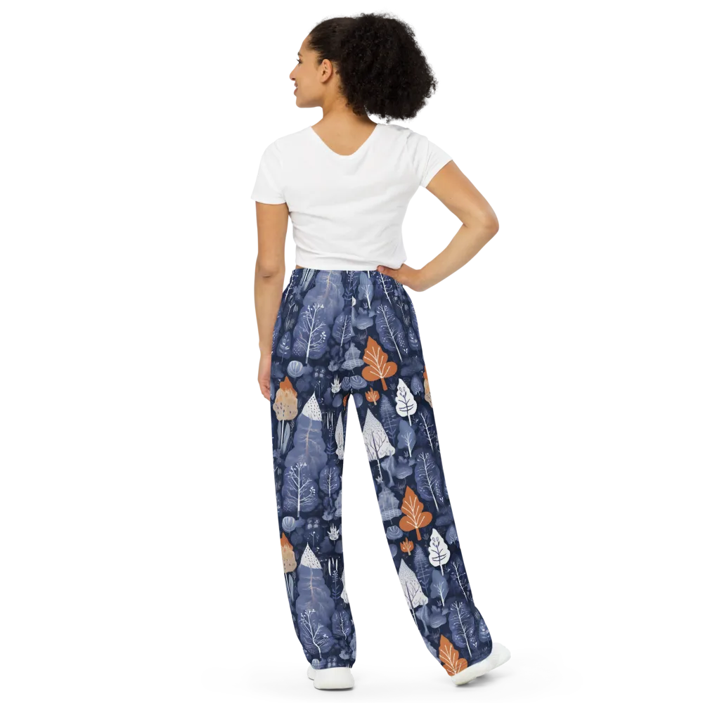 Midnight Canopy on Wide-Leg Pants — Back
