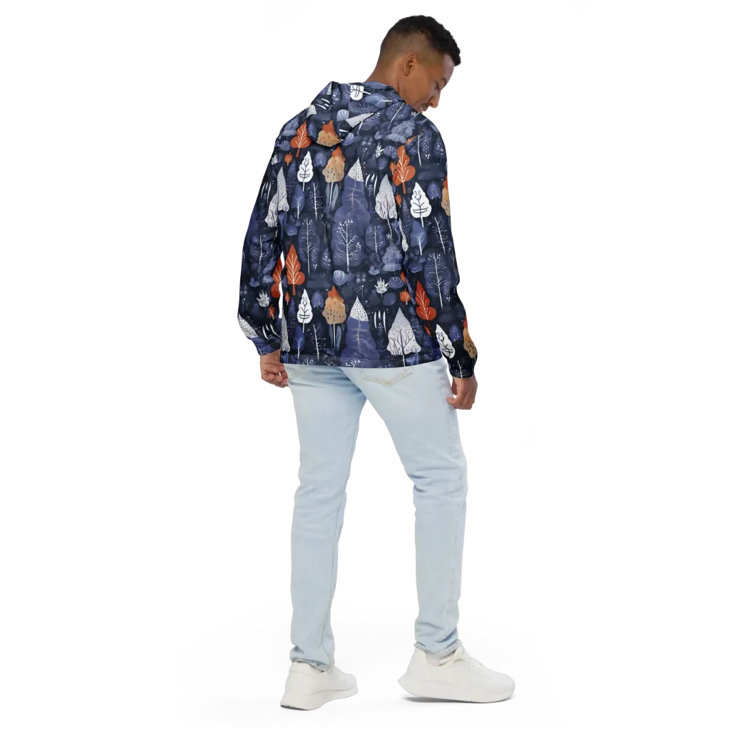 Midnight Canopy on Men's Windbreaker — Back