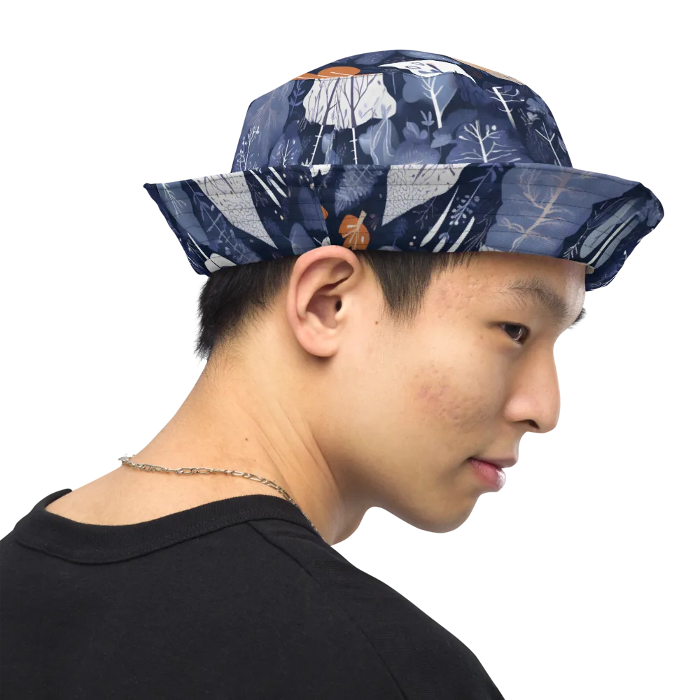 Midnight Canopy on Reversible Bucket Hat — Right Outside