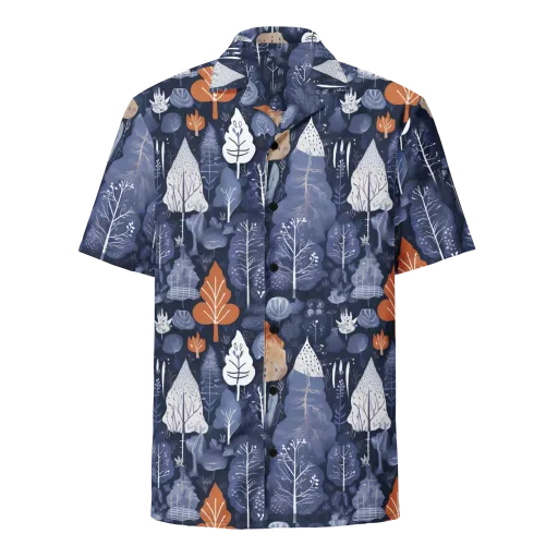 Midnight Canopy on a Button Shirt