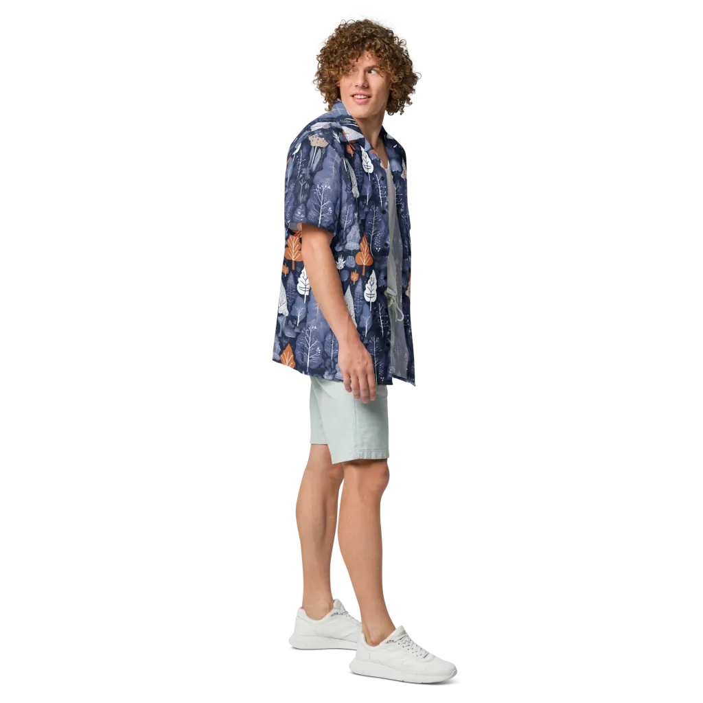 Midnight Canopy on Button Shirt — Right