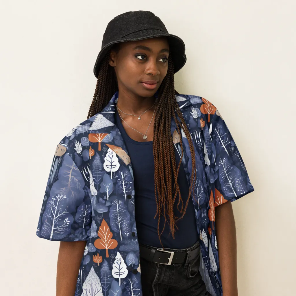 Midnight Canopy on Button Shirt — Right Front