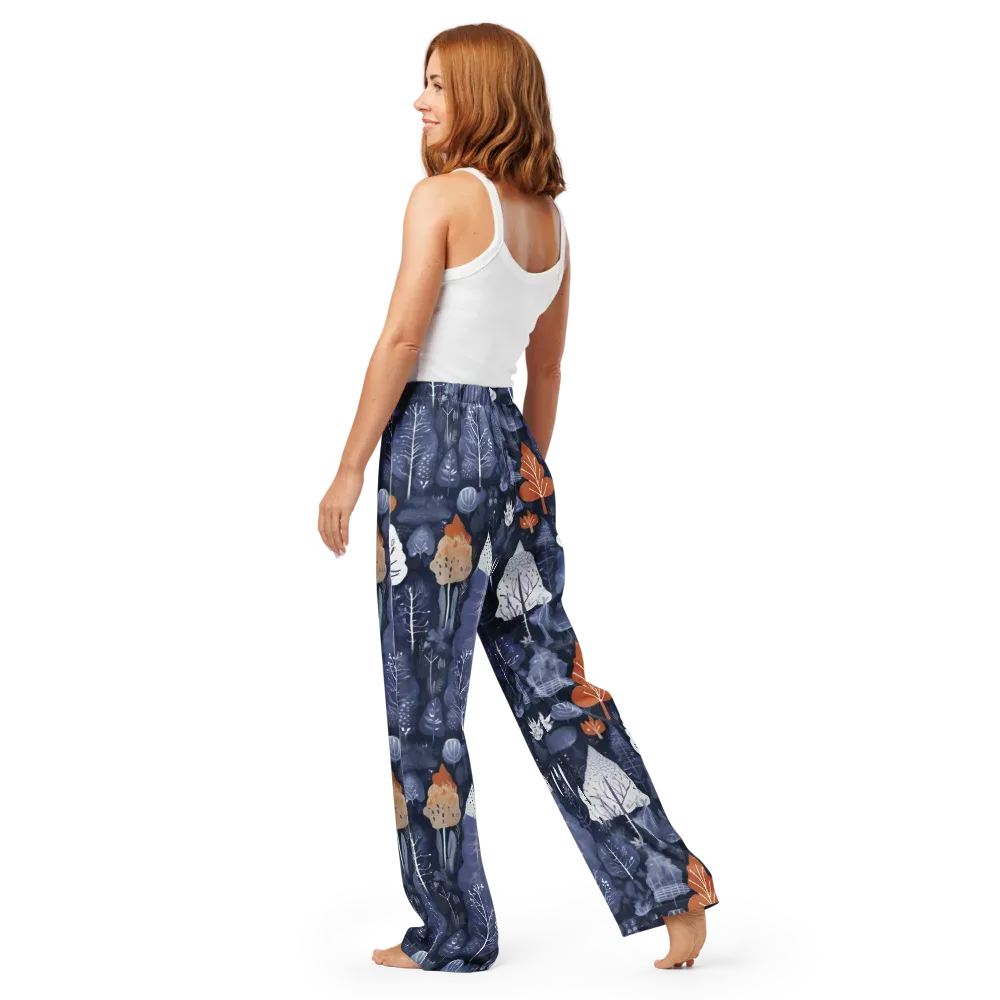 Midnight Canopy on Women's Pajama Pants — Back