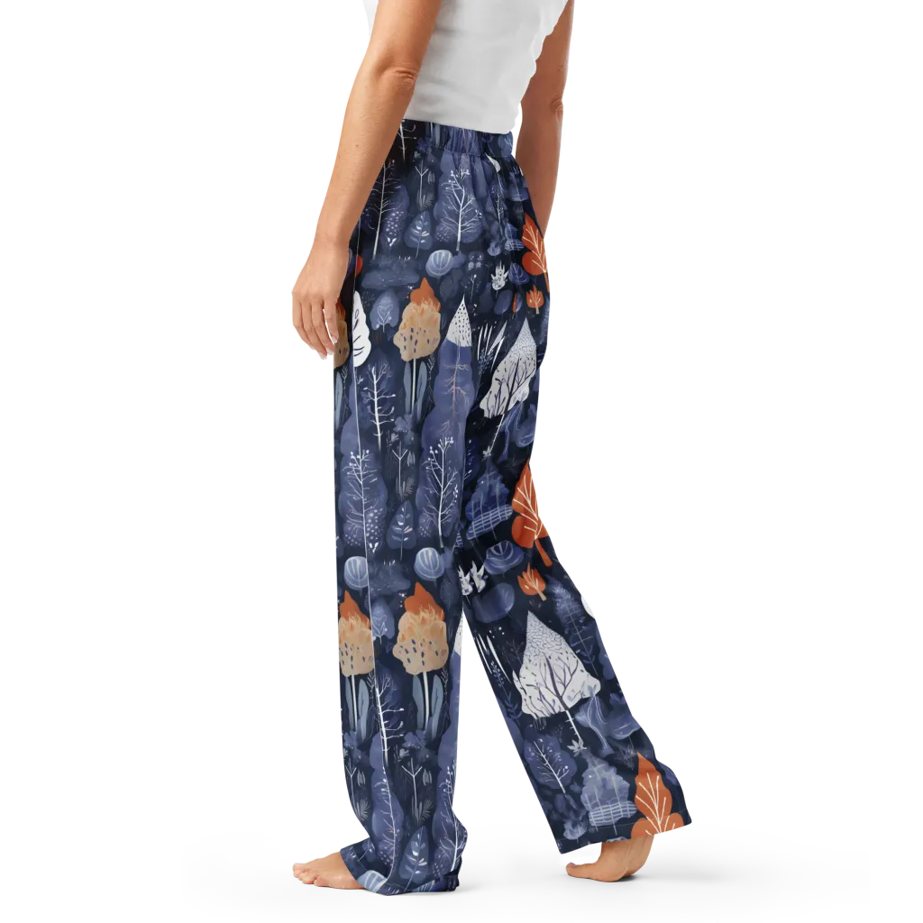 Midnight Canopy on Women's Pajama Pants — Left