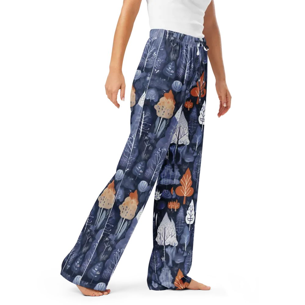 Midnight Canopy on Women's Pajama Pants — Right Front