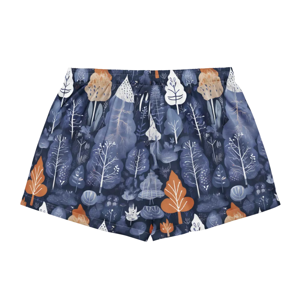 Midnight Canopy on Women's Pajama Shorts — Back