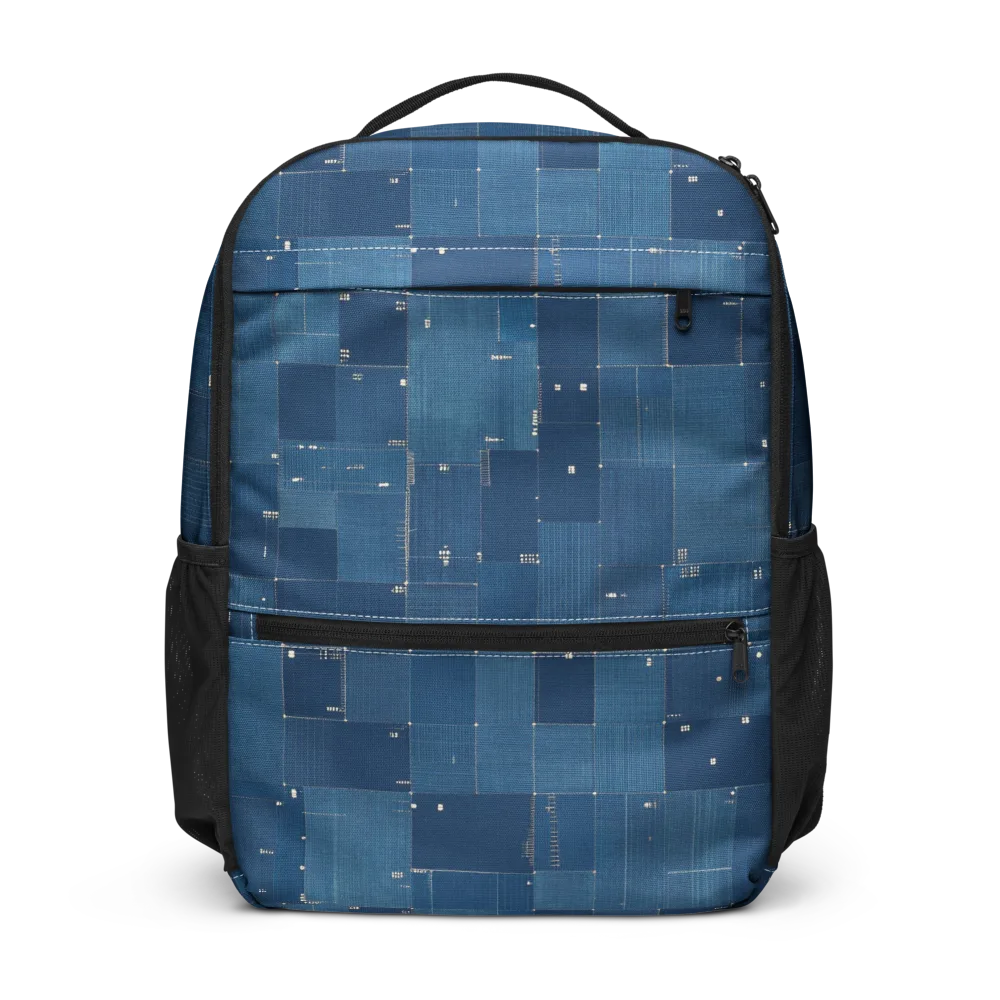 Denim Mosaic on Utility Backpack — Front