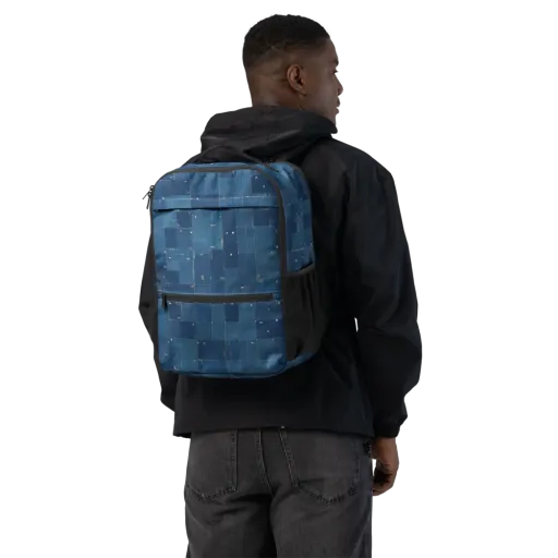 Denim Mosaic on a Utility Backpack