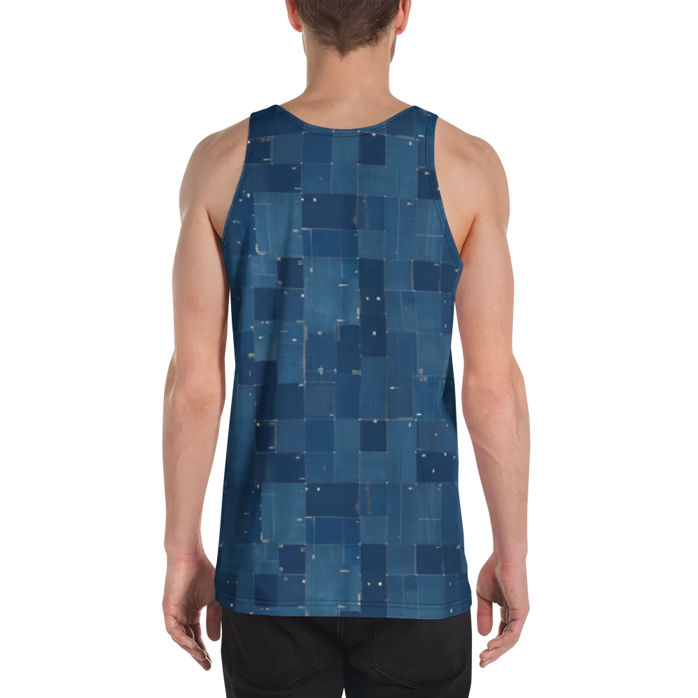 Denim Mosaic on Men's Tank Top — Back