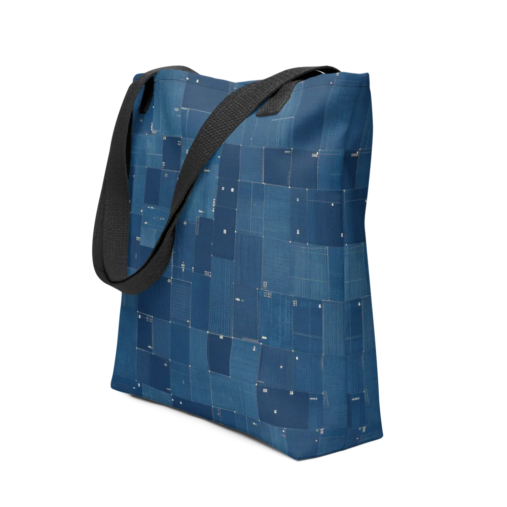 Denim Mosaic on Tote Bag — Front