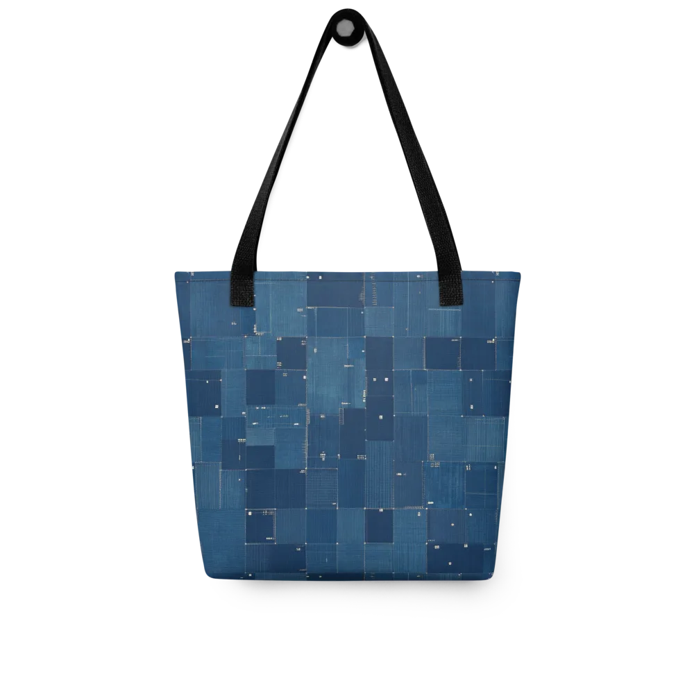 Denim Mosaic on Tote Bag — Front