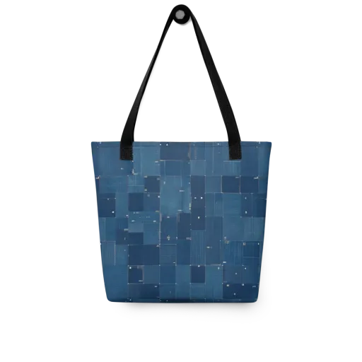 Denim Mosaic on a Tote Bag