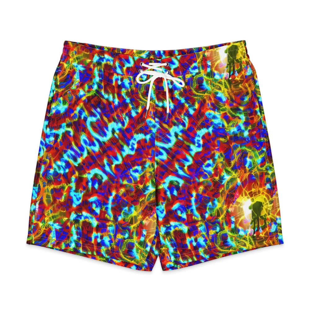 Electric Tempest on Men's Board Shorts — Front