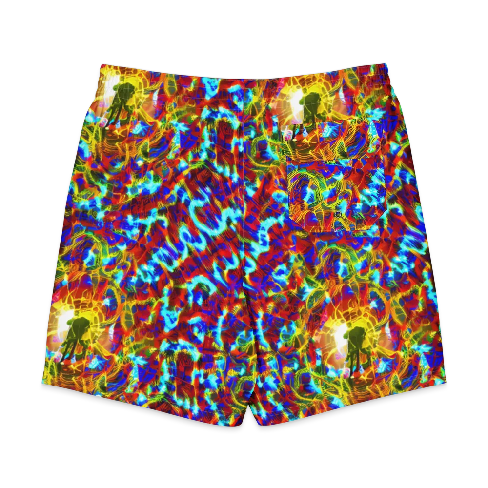 Electric Tempest on Men's Board Shorts — Back