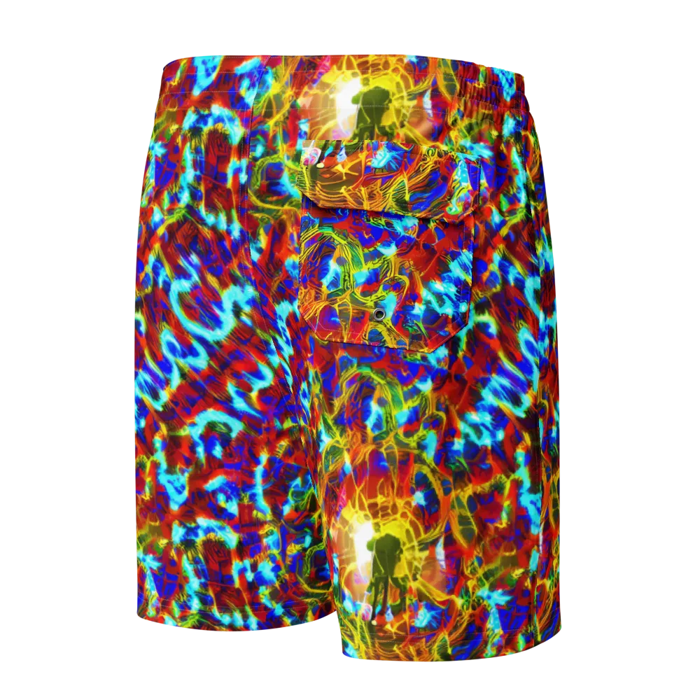 Electric Tempest on Men's Board Shorts — Back