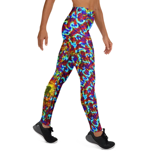Electric Tempest on a Yoga Leggings