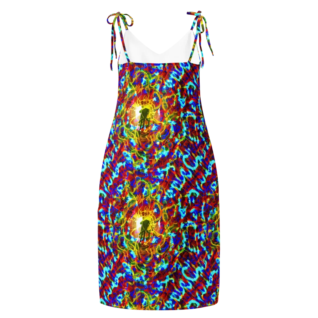 Electric Tempest on Slip Dress — Back