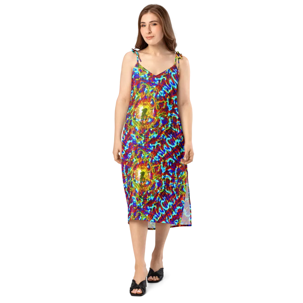 Electric Tempest on Slip Dress — Front