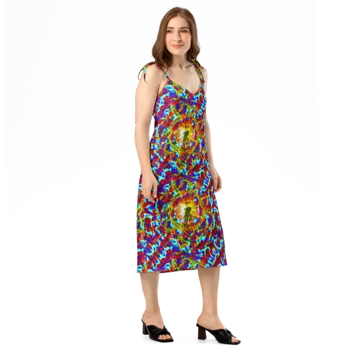 Electric Tempest on a Slip Dress