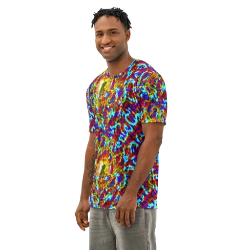 Electric Tempest on a Men's Cotton Crew Neck T-Shirt