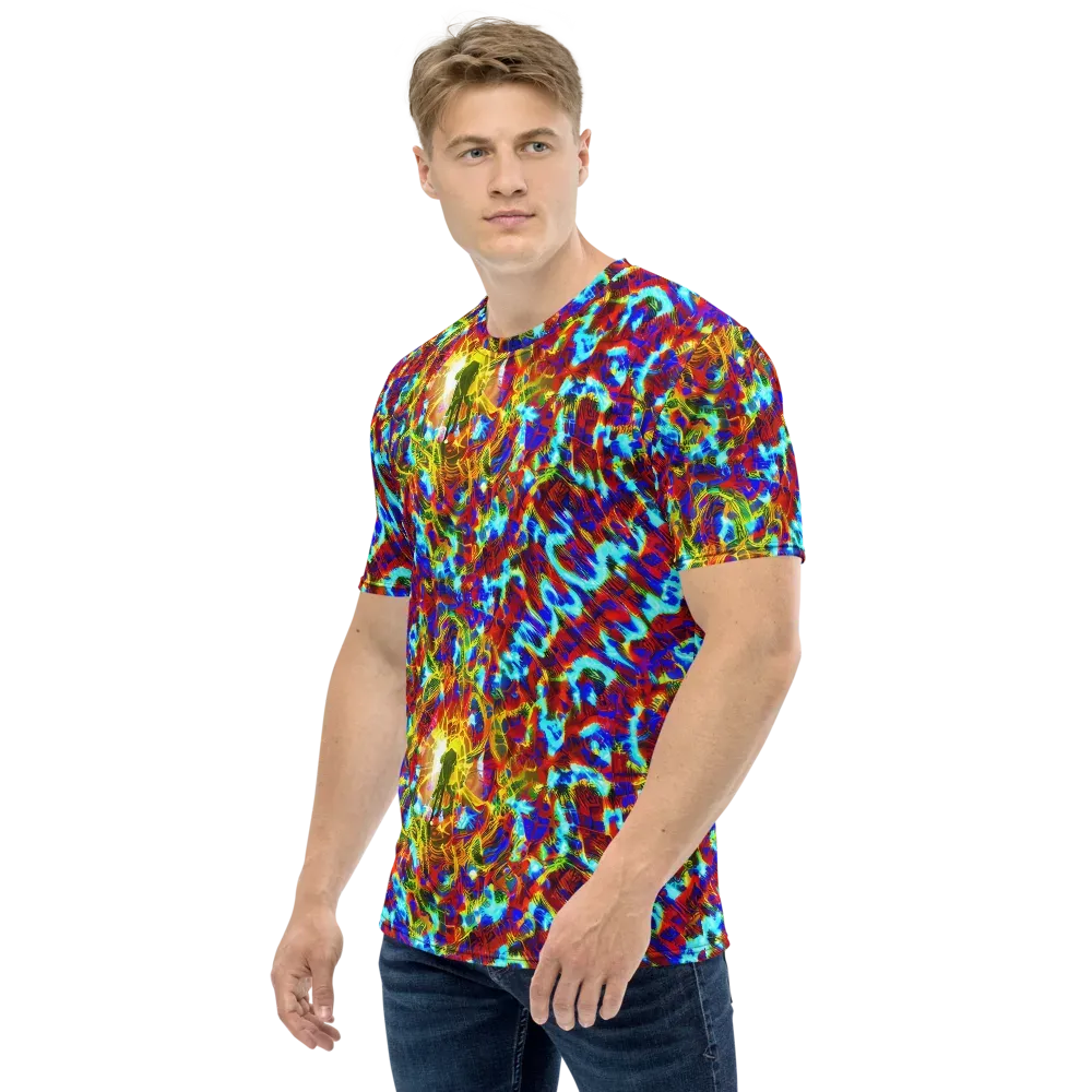 Electric Tempest on Men's Crew Neck T-Shirt — Left