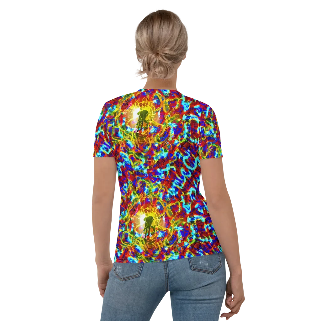 Electric Tempest on Women's Crew Neck T-Shirt — Back