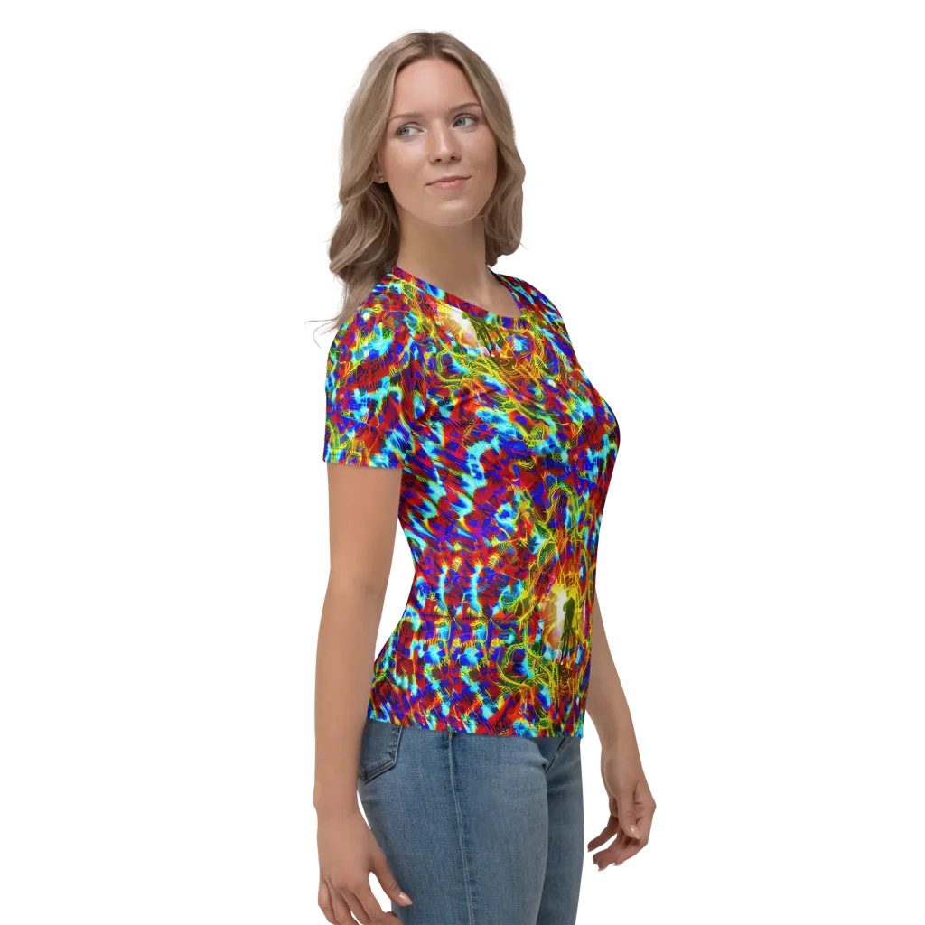Electric Tempest on Women's Crew Neck T-Shirt — Right