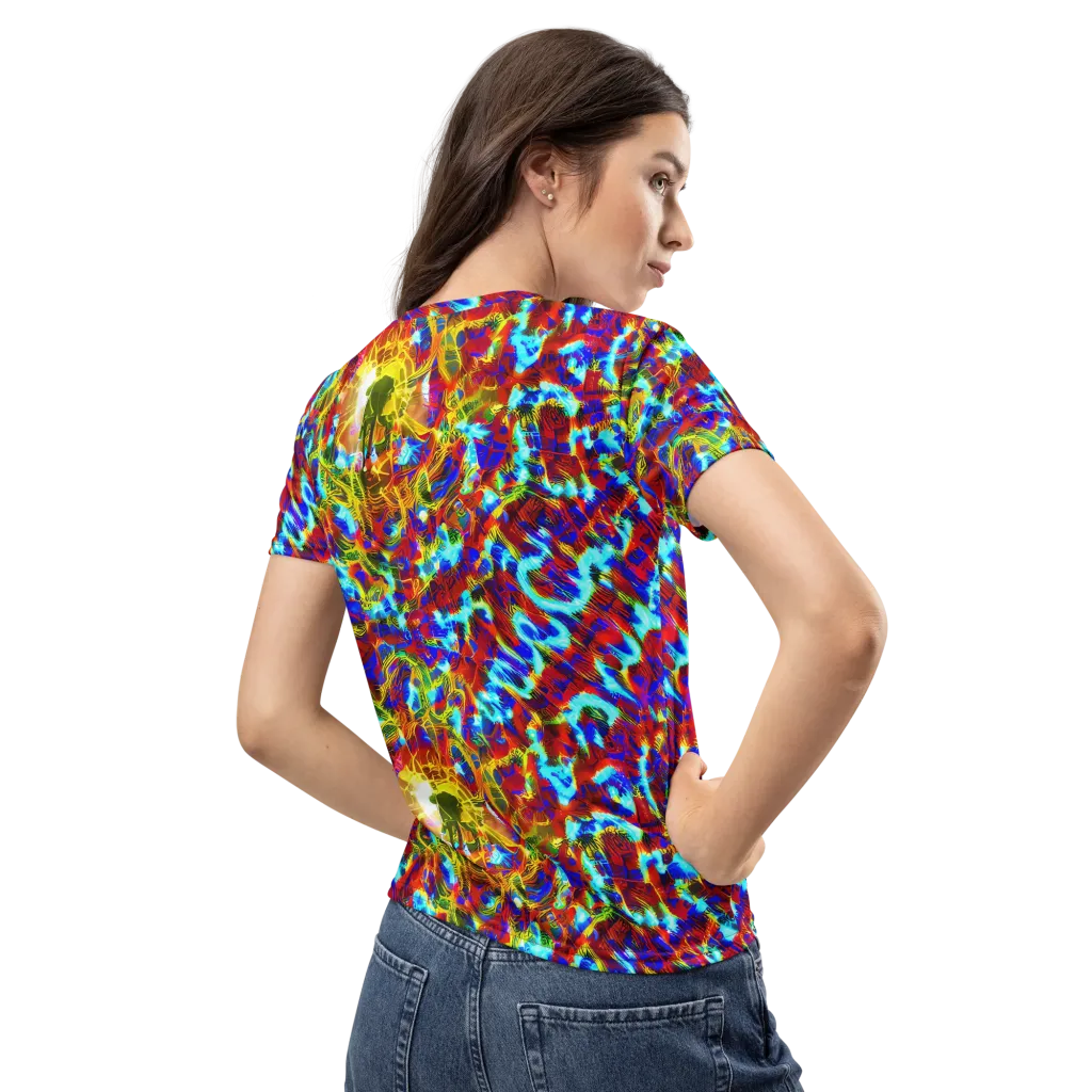 Electric Tempest on Women's Crew Neck T-Shirt — Back