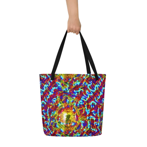 Electric Tempest on a Large Tote Bag W/ Pocket