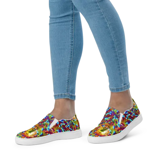 Electric Tempest on a Women's Slip-On Canvas Shoes