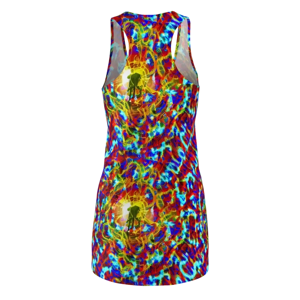Electric Tempest on Racerback Dress — Back