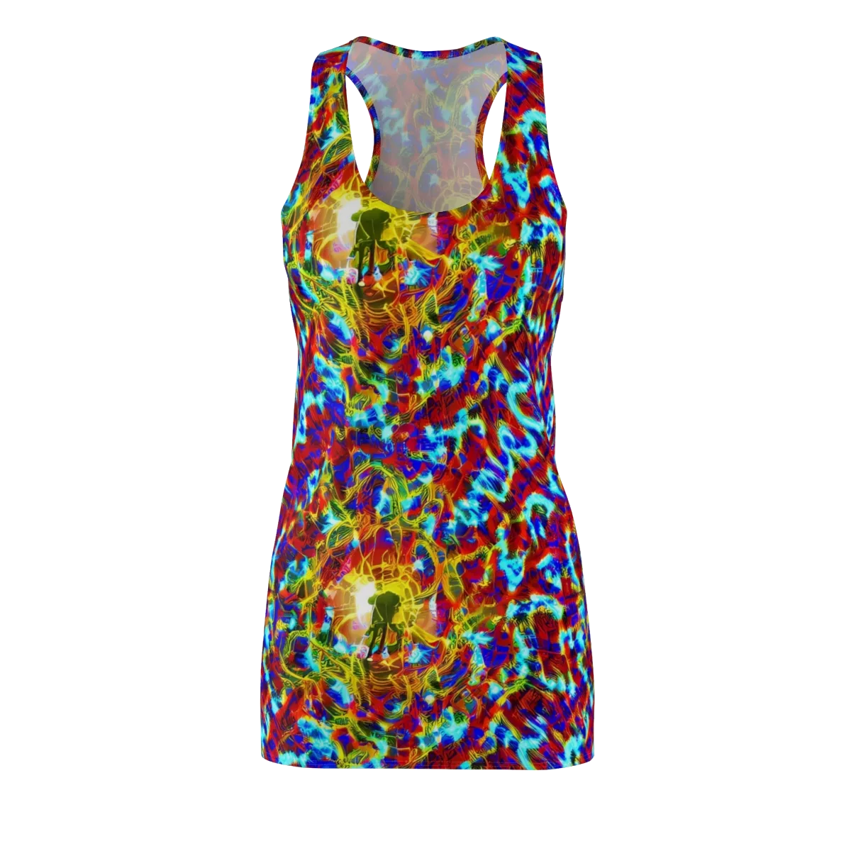 Electric Tempest on Racerback Dress — Front