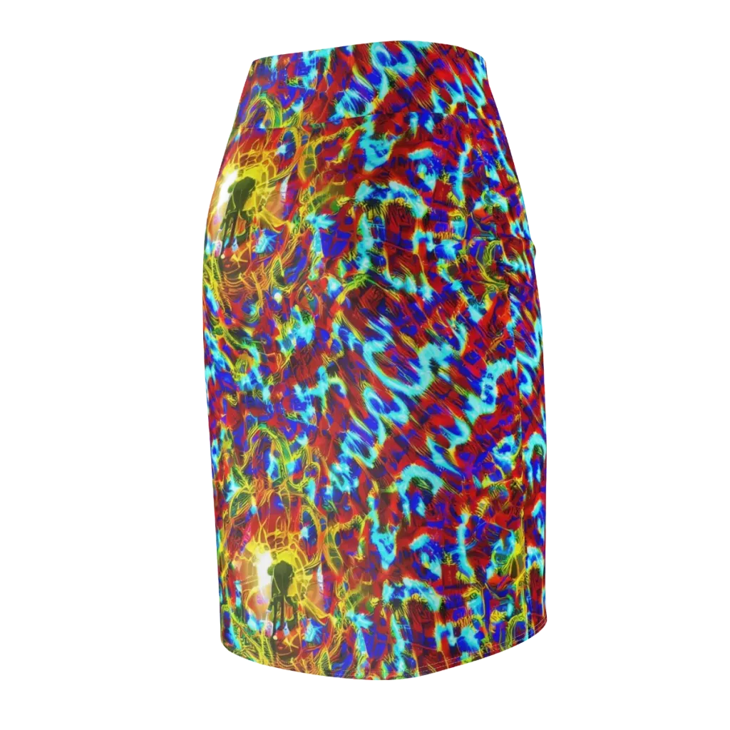 Electric Tempest on Pencil Skirt — Back Side