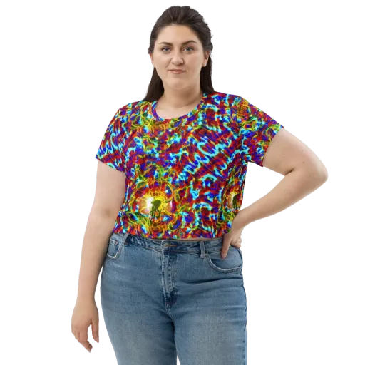 Electric Tempest on a Crop Tee