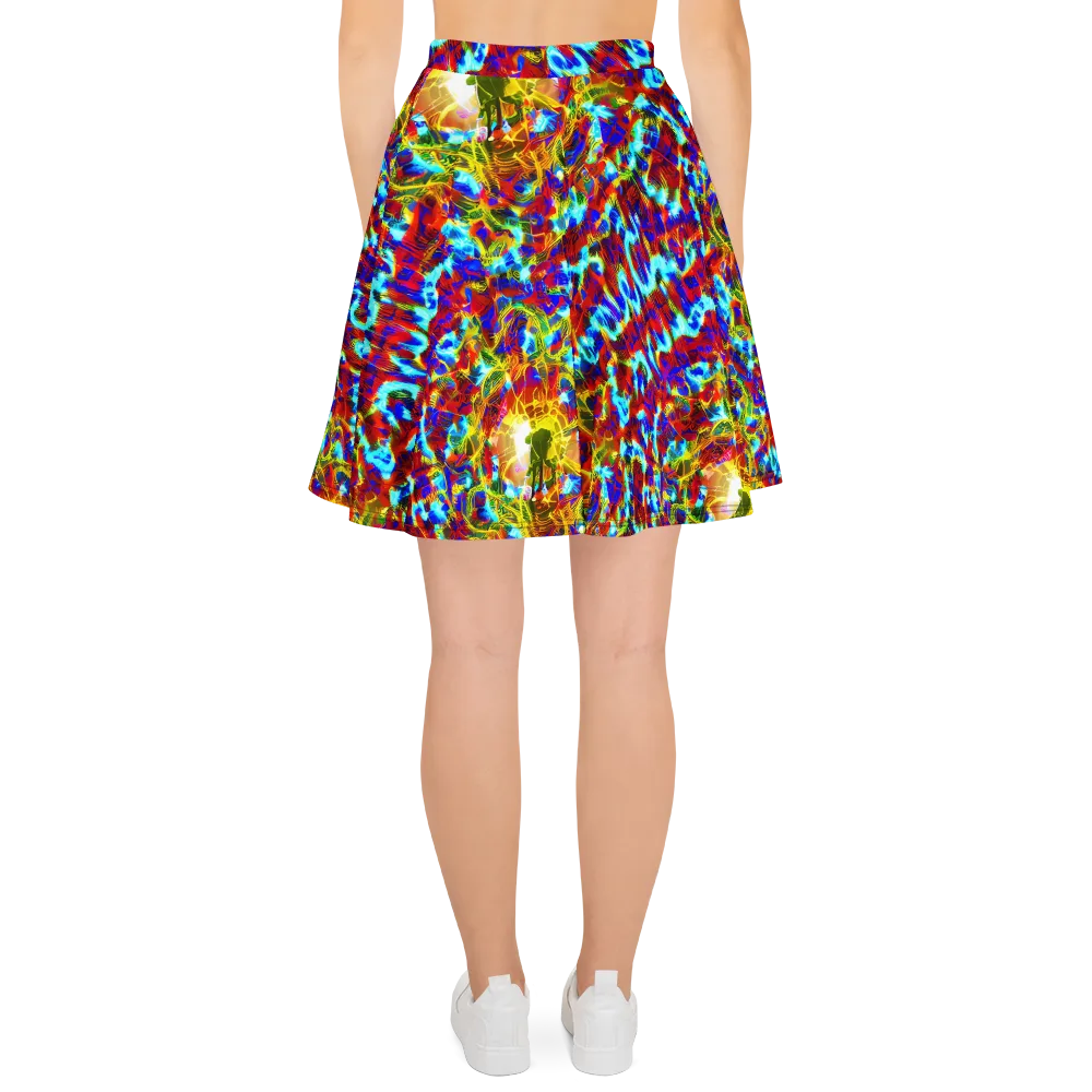 Electric Tempest on Skater Skirt — Back
