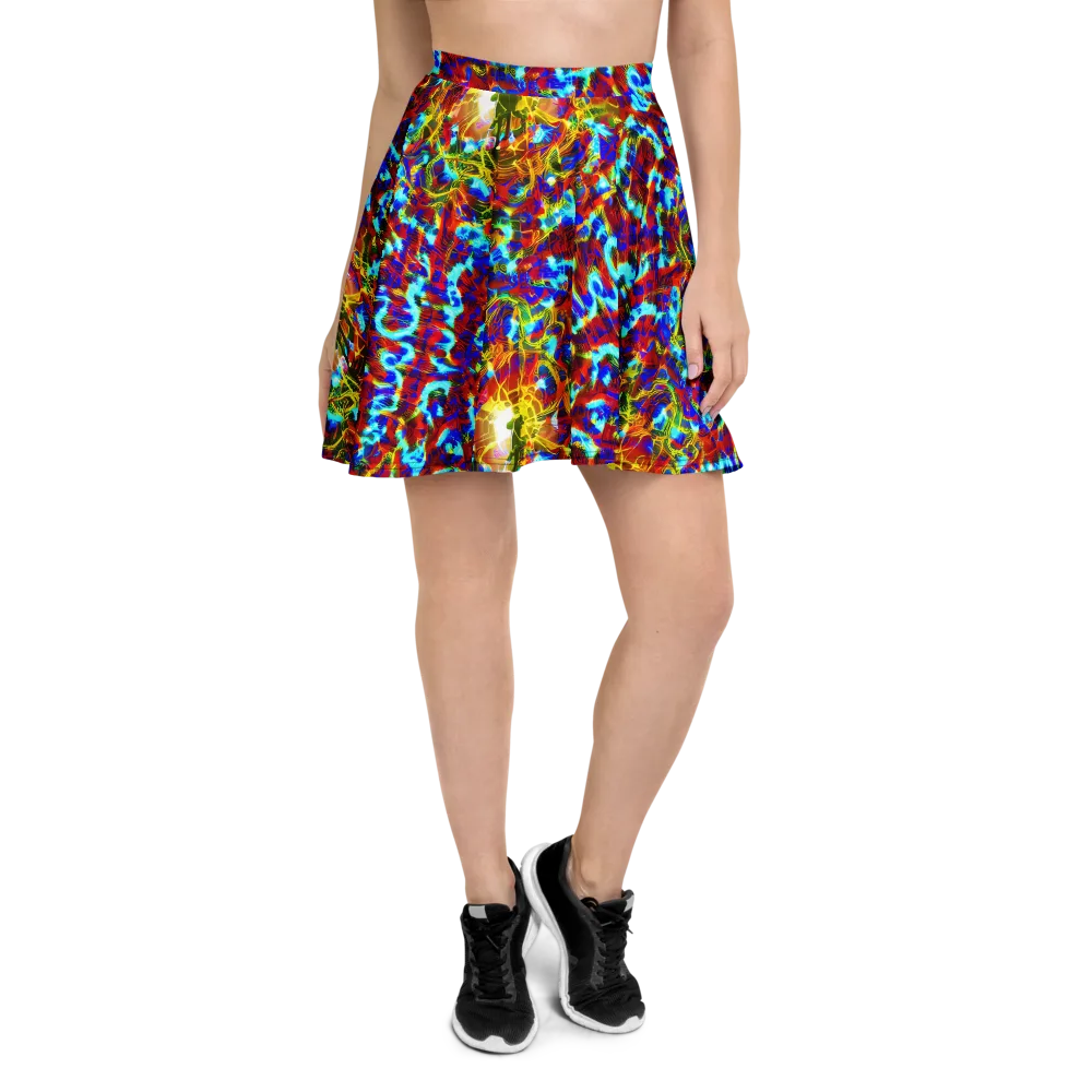 Electric Tempest on Skater Skirt — Front