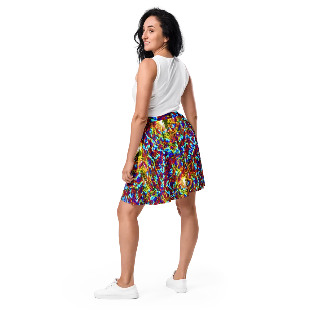 Electric Tempest on Skater Skirt — Back