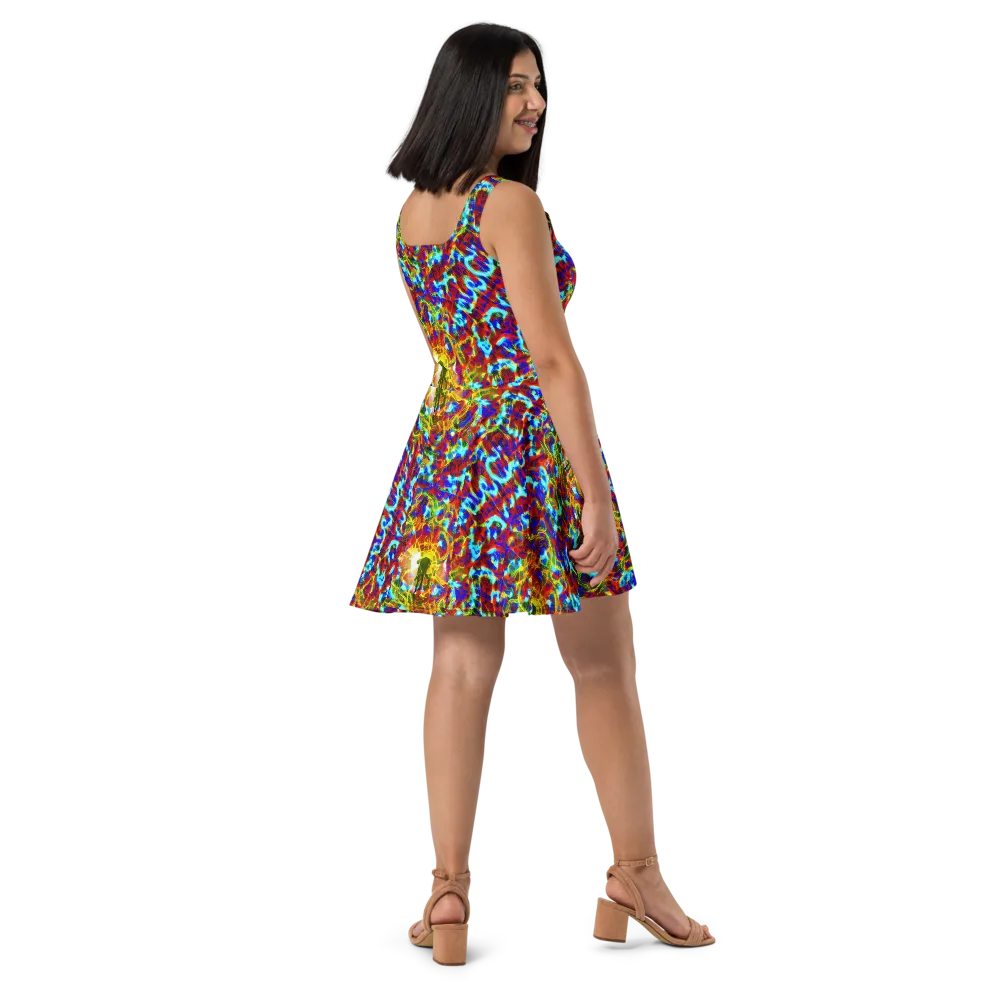 Electric Tempest on Skater Dress — Right