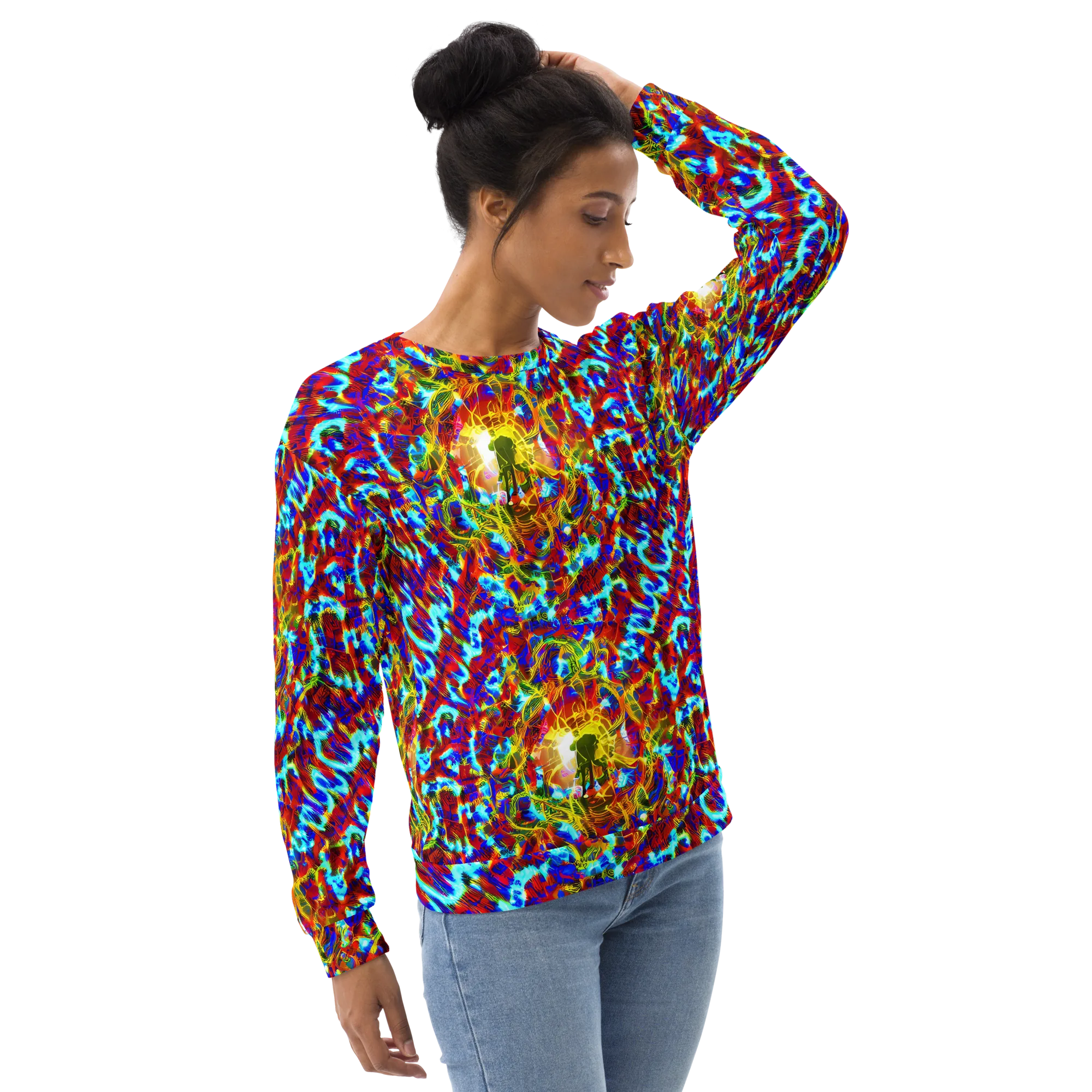 Electric Tempest on Sweatshirt — Right Front